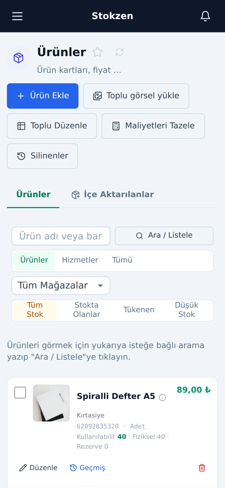Ürünler — telefon